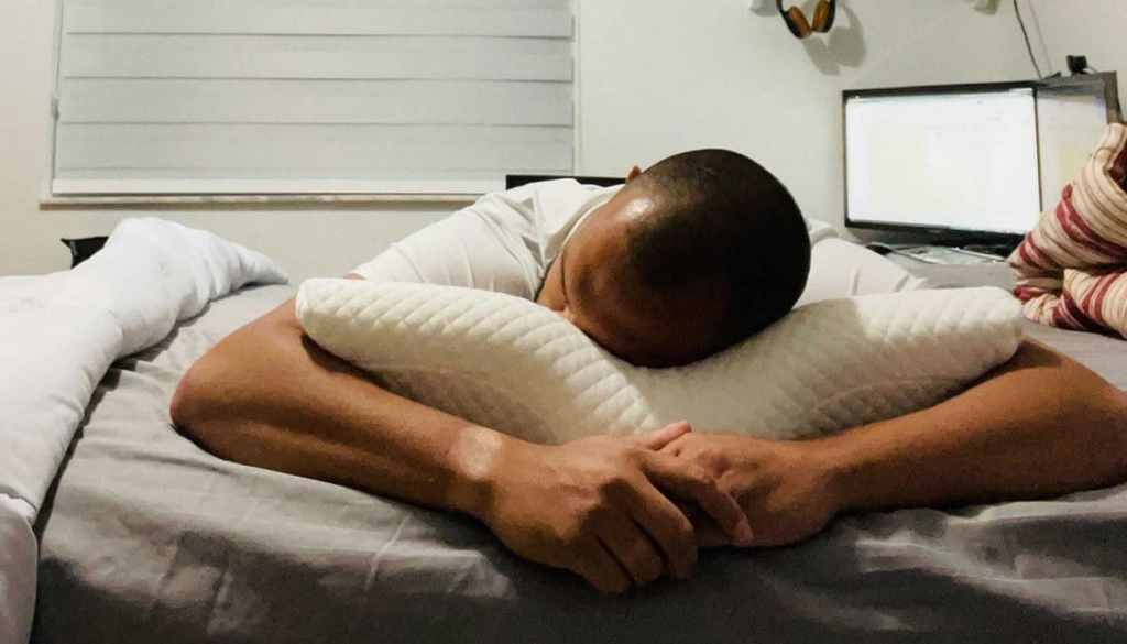 man sleeping on Derila
