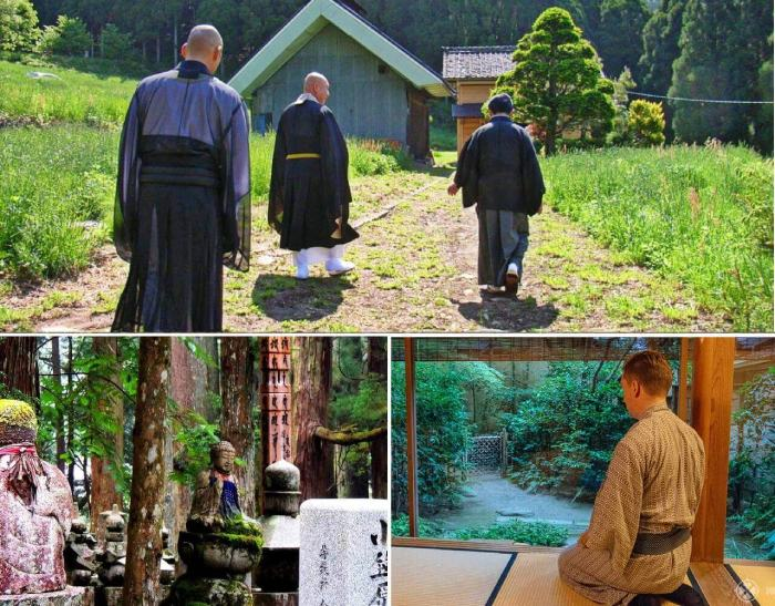 collage form the retreat in Japan