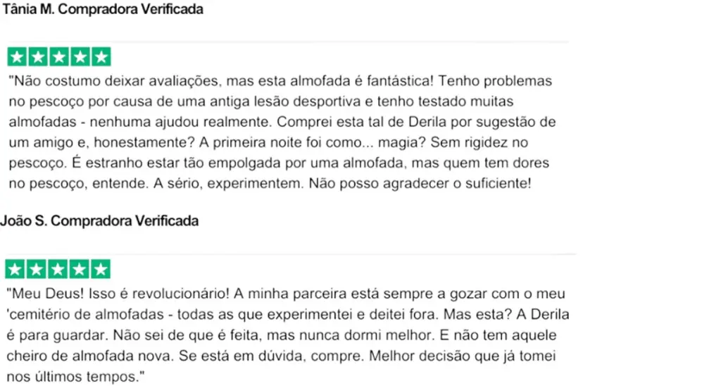 Derila real testimonials