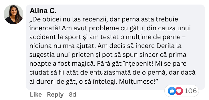 Derila real testimonials